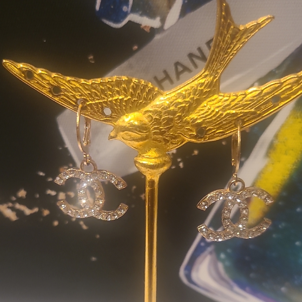 New Fashion Gold Crystal Earrings